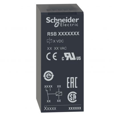 Zelio Relay Przekaźnik interfejsowy 2C/O 8A 230V AC RSB2A080P7 SCHNEIDER (RSB2A080P7)